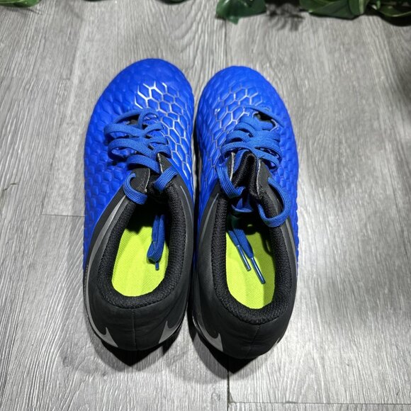 Nike Hypervenom 3 Club FG Soccer Cleats AJ4145-400 Blue/Silver/Black Sz 6 /7.5 W